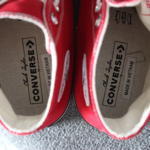 Converse Chuck 70 All Star High Tops Enamel Red Me - Picture 11 of 12